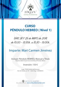 CURSO PENDULO HEBREO TIKUN CENTRO DEL BIENSTAR CULLAR VEGA GRANADA ANDALUCIA