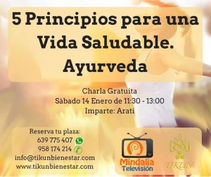 5 principios para una vida saludable Ayurveda tikun centro del bienestar cullar vega granada andalucia españa