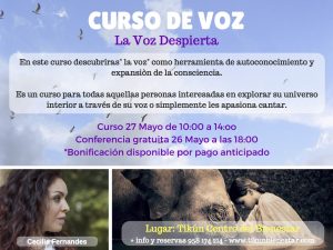 CURSO DE VOZ despierta desarrollo personal hablar en publico cantar emociones autoconocimiento coaching tikun centro del bienestar cullar vega granada andalucia españa